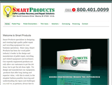 Tablet Screenshot of palletrecyclingequipment.com